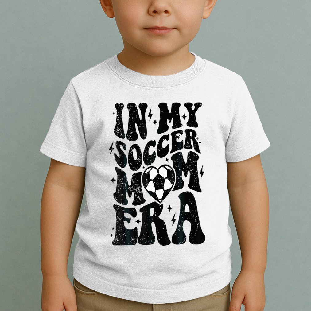 In My Soccer Mom Era Retro Soccer Mama Mothers Day Toddler T-Shirt