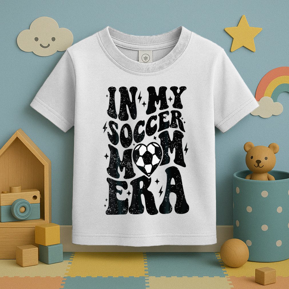 In My Soccer Mom Era Retro Soccer Mama Mothers Day Toddler T-Shirt