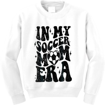 In My Soccer Mom Era Retro Soccer Mama Mothers Day Kids Sweatshirt