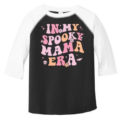 In My Spooky Mama Era Retro Halloween Witchy One Spooky Mom Toddler Fine Jersey T-Shirt