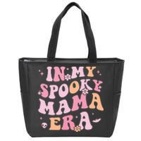 In My Spooky Mama Era Retro Halloween Witchy One Spooky Mom Zip Tote Bag