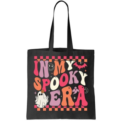 In My Spooky Era Groovy Hippie Halloween Ghost Tote Bag