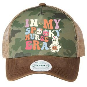 In My Spooky Nurse Era Funny Halloween Groovy Cute Gift Legacy Tie Dye Trucker Hat