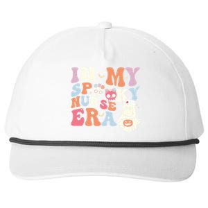 In My Spooky Nurse Era Funny Halloween Groovy Cute Gift Snapback Five-Panel Rope Hat