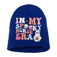 In My Spooky Nurse Era Funny Halloween Groovy Cute Gift Short Acrylic Beanie