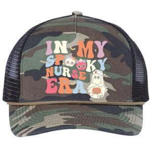 In My Spooky Nurse Era Funny Halloween Groovy Cute Gift Retro Rope Trucker Hat Cap