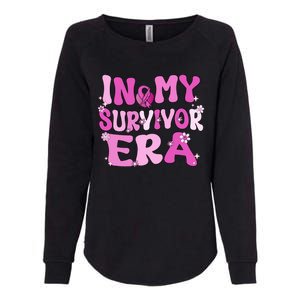 In My Survivor Era Retro Groovy Breast Cancer Awareness Meaningful Gift Womens California Wash Sweatshirt