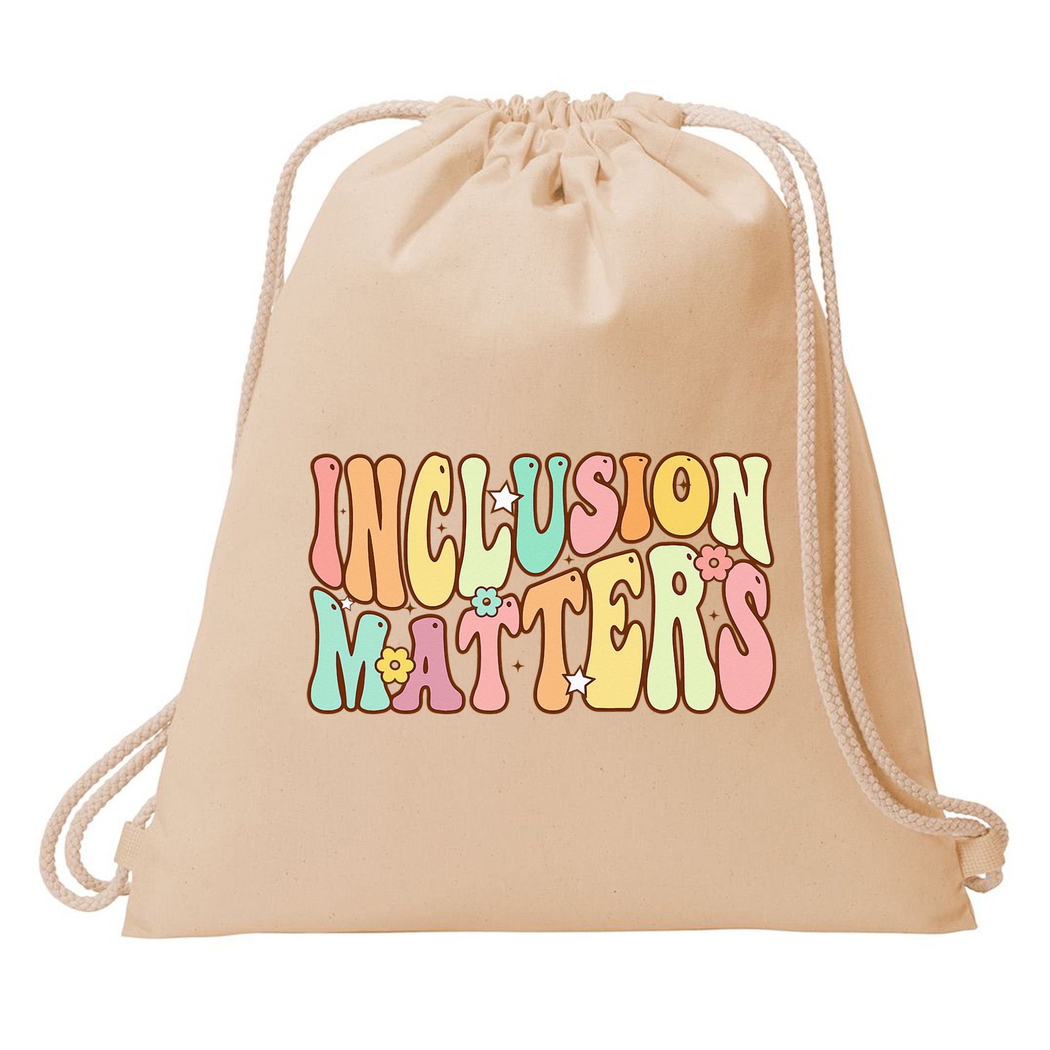 Inclusion Matters Special Education Autism Awareness Teacher Drawstring Bag