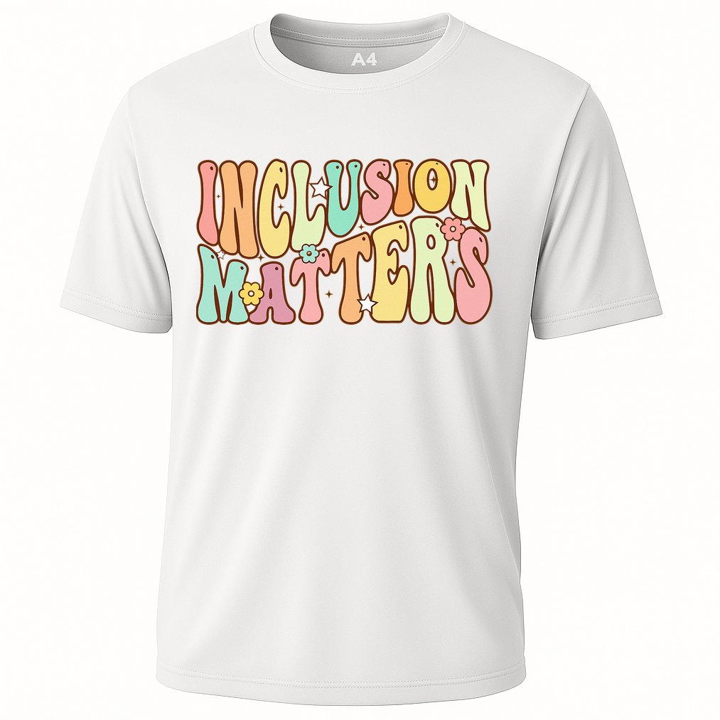 Inclusion Matters Special Education Autism Awareness Teacher Cooling Performance Crew T-Shirt