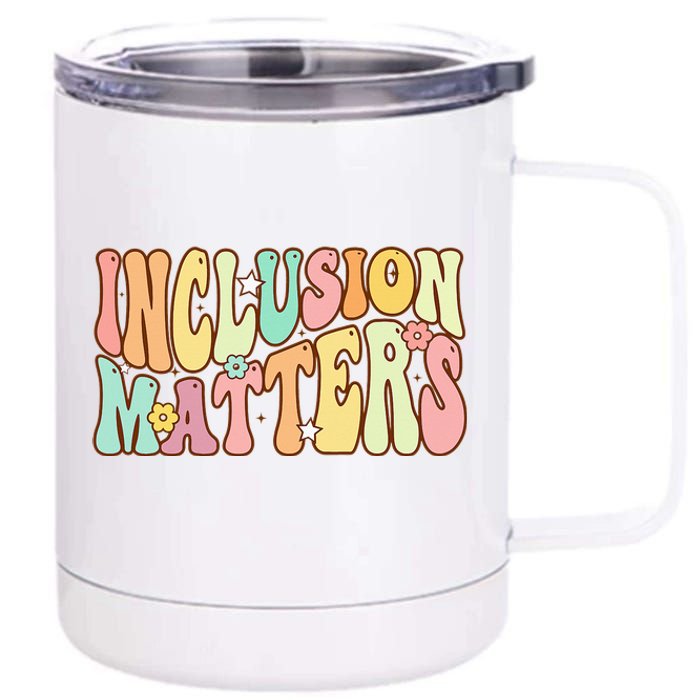 Inclusion Matters Special Education Autism Awareness Teacher 12 oz Stainless Steel Tumbler Cup