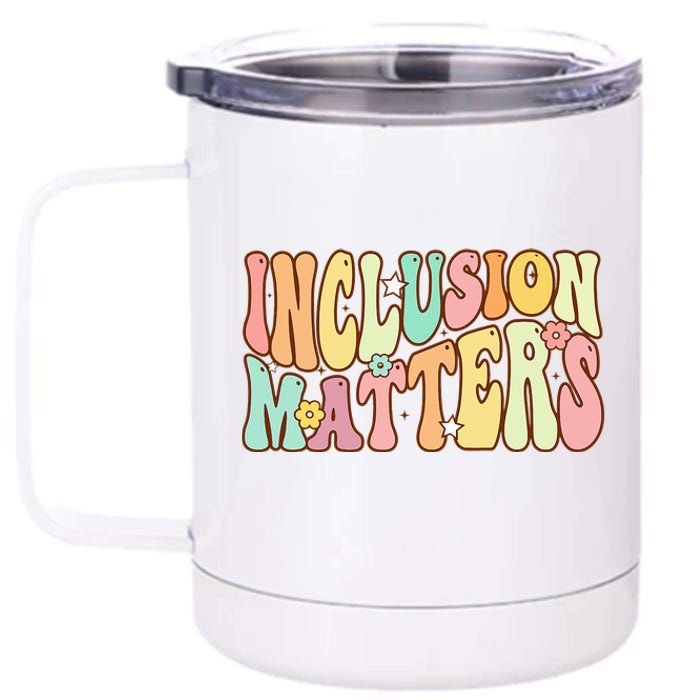 Inclusion Matters Special Education Autism Awareness Teacher 12 oz Stainless Steel Tumbler Cup