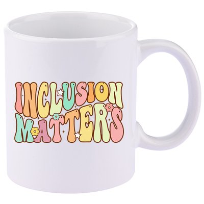 Inclusion Matters Special Education Autism Awareness Teacher 11oz C Handle Ceramic Mug