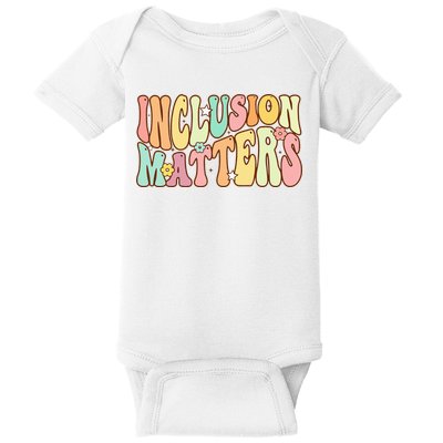 Inclusion Matters Special Education Autism Awareness Teacher Baby Bodysuit