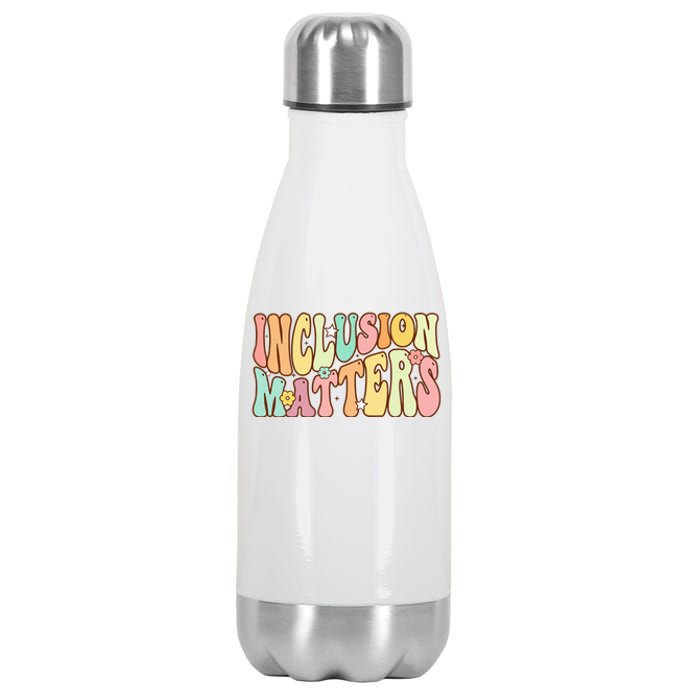 Inclusion Matters Special Education Autism Awareness Teacher Stainless Steel Insulated Water Bottle