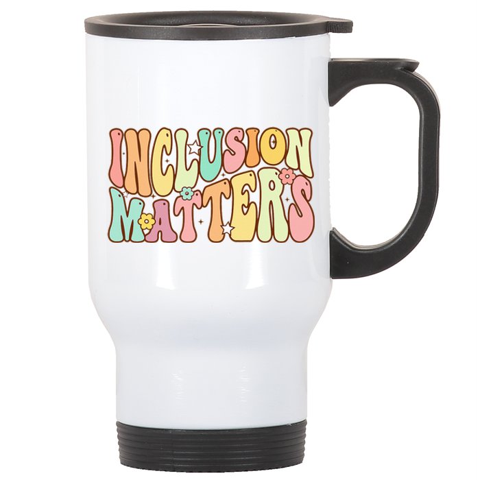 Inclusion Matters Special Education Autism Awareness Teacher Stainless Steel Travel Mug