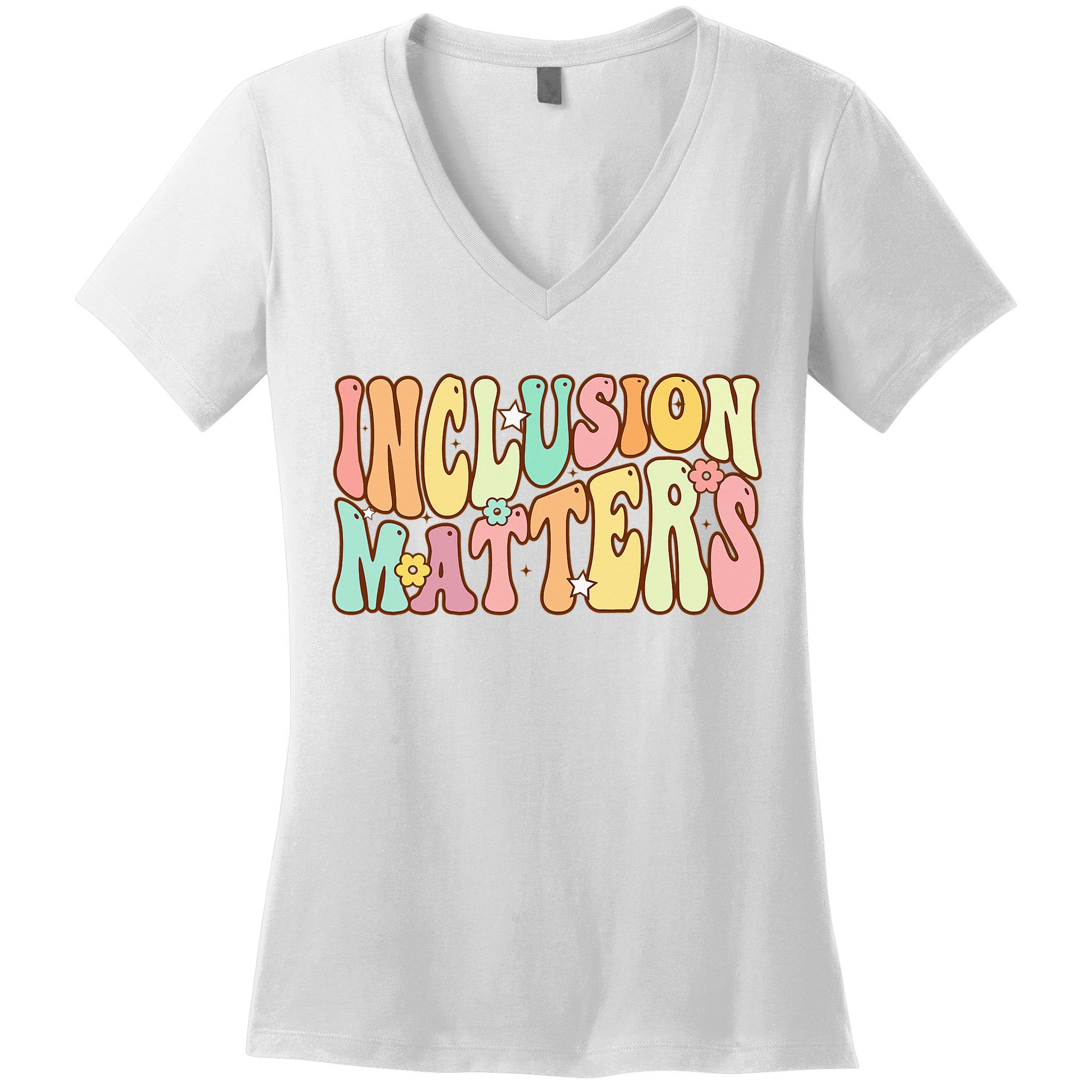 Inclusion Matters Special Education Autism Awareness Teacher Women's V-Neck T-Shirt