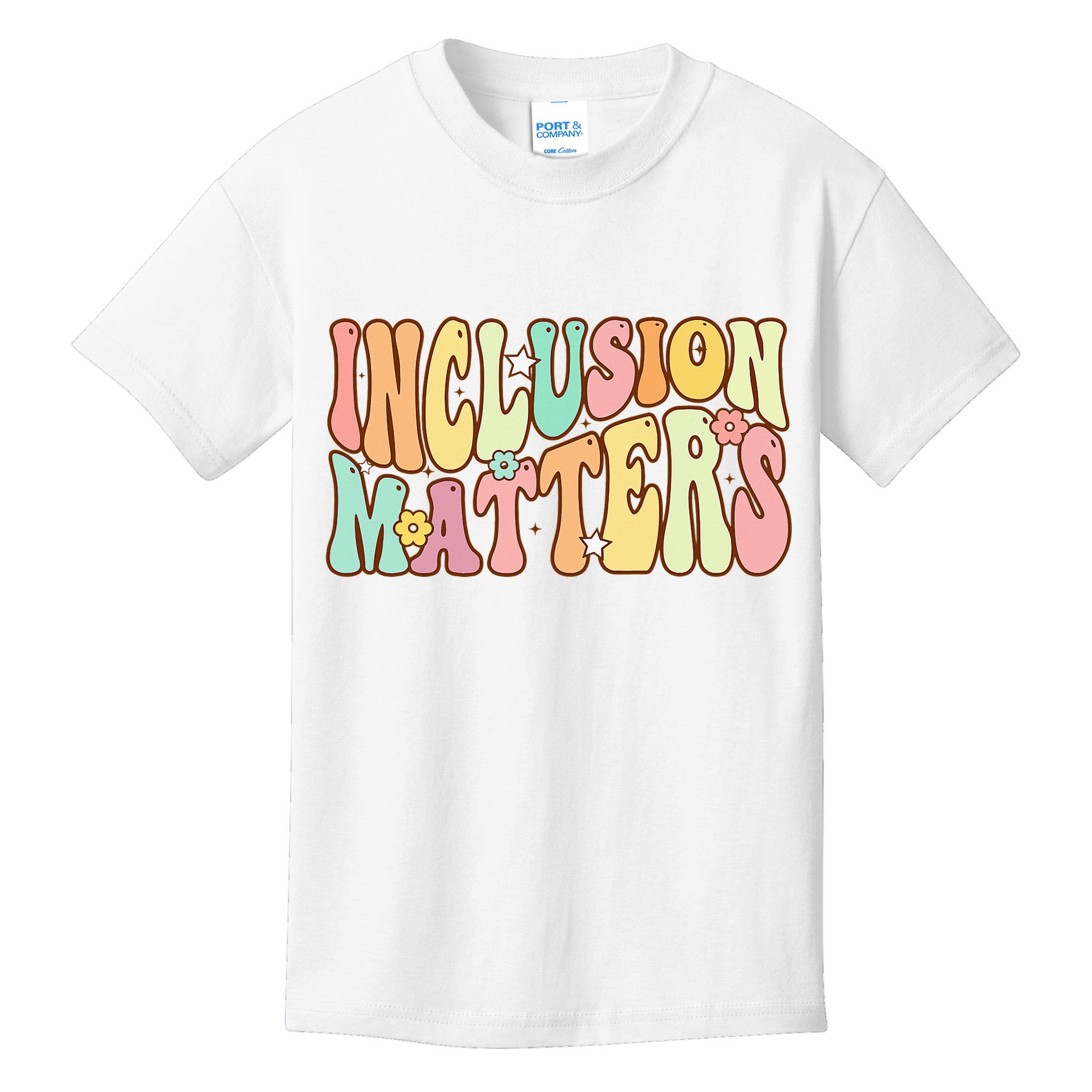 Inclusion Matters Special Education Autism Awareness Teacher Kids T-Shirt