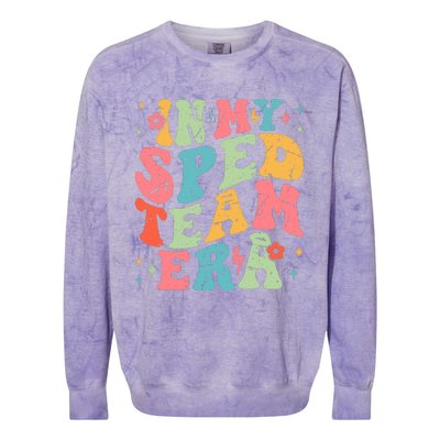 In My Sped Team Era Colorblast Crewneck Sweatshirt