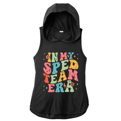 In My Sped Team Era Ladies PosiCharge Tri-Blend Wicking Draft Hoodie Tank