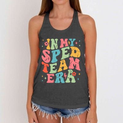 In My Sped Team Era Women's Knotted Racerback Tank