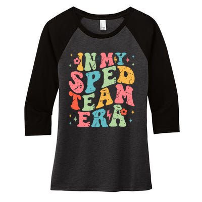 In My Sped Team Era Women's Tri-Blend 3/4-Sleeve Raglan Shirt