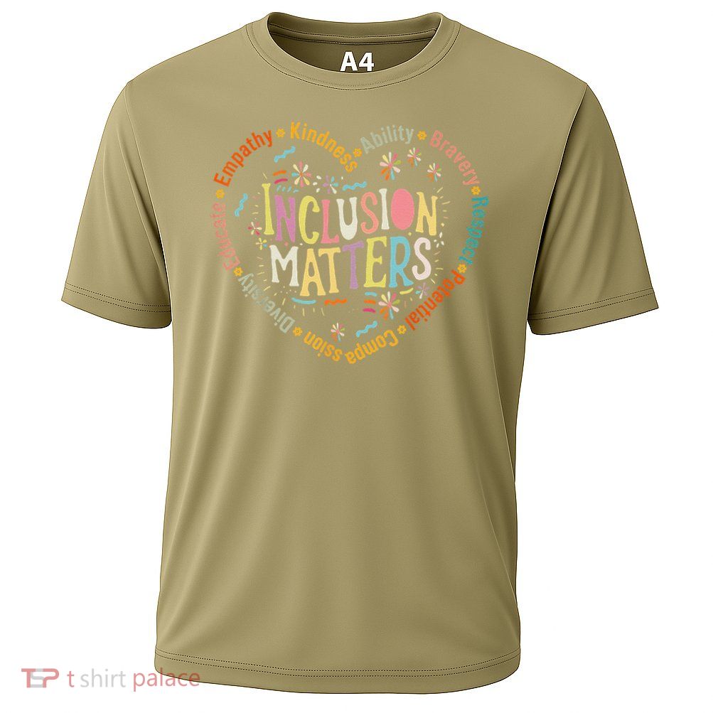 Inclusion Matters Special Education Teacher Autism Cooling Performance Crew T-Shirt