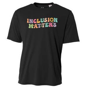 Inclusion Matters Special Education Autism Awareness Teacher Cooling Performance Crew T-Shirt