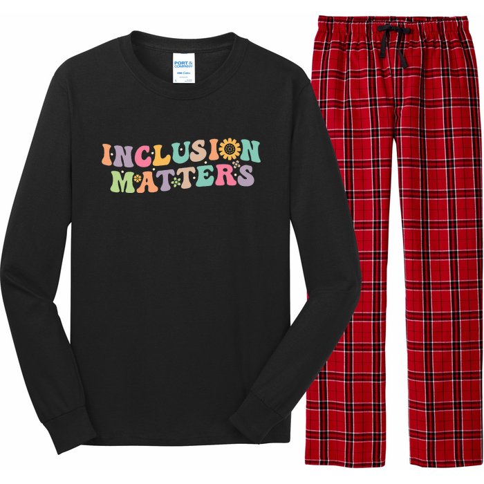 Inclusion Matters Special Education Autism Awareness Teacher Long Sleeve Pajama Set