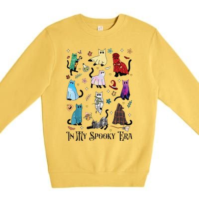 In My Spooky Era Cute Cat Halloween Tay Halloween Gift Premium Crewneck Sweatshirt