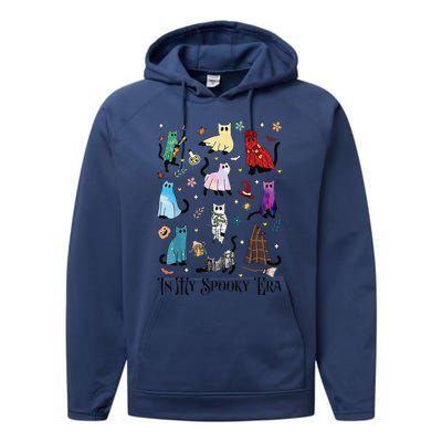 In My Spooky Era Cute Cat Halloween Tay Halloween Gift Performance Fleece Hoodie