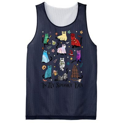 In My Spooky Era Cute Cat Halloween Tay Halloween Gift Mesh Reversible Basketball Jersey Tank