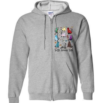 In My Spooky Era Cute Cat Halloween Tay Halloween Gift Full Zip Hoodie