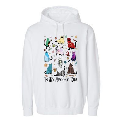 In My Spooky Era Cute Cat Halloween Tay Halloween Gift Garment-Dyed Fleece Hoodie