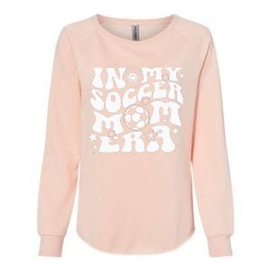 In My Soccer Mom Era Groovy Soccer Mama Womens California Wash Sweatshirt