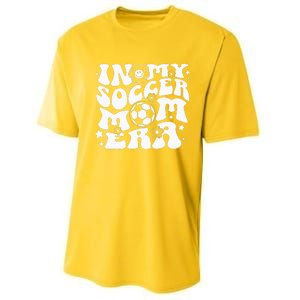 In My Soccer Mom Era Groovy Soccer Mama Performance Sprint T-Shirt