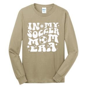 In My Soccer Mom Era Groovy Soccer Mama Tall Long Sleeve T-Shirt