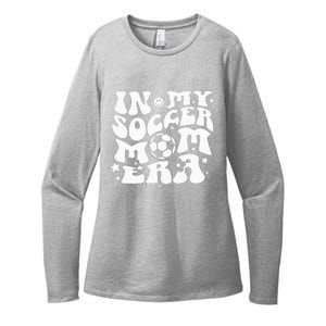 In My Soccer Mom Era Groovy Soccer Mama Womens CVC Long Sleeve Shirt