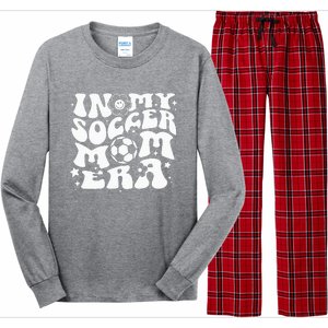 In My Soccer Mom Era Groovy Soccer Mama Long Sleeve Pajama Set