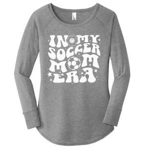 In My Soccer Mom Era Groovy Soccer Mama Women's Perfect Tri Tunic Long Sleeve Shirt