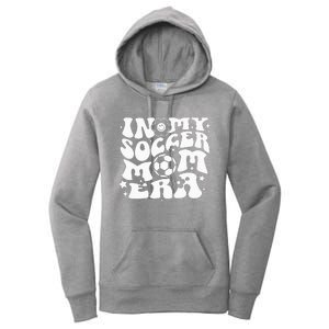 In My Soccer Mom Era Groovy Soccer Mama Women's Pullover Hoodie