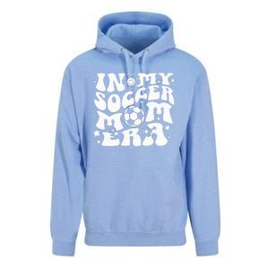 In My Soccer Mom Era Groovy Soccer Mama Unisex Surf Hoodie