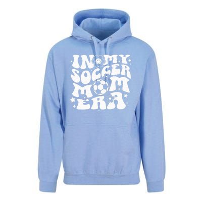 In My Soccer Mom Era Groovy Soccer Mama Unisex Surf Hoodie