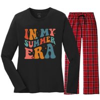 In My Summer Era Women's Long Sleeve Flannel Pajama Set 