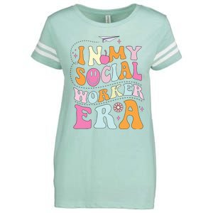 In My Social Worker Era School Social Worker Groovy Enza Ladies Jersey Football T-Shirt