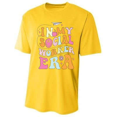 In My Social Worker Era School Social Worker Groovy Performance Sprint T-Shirt