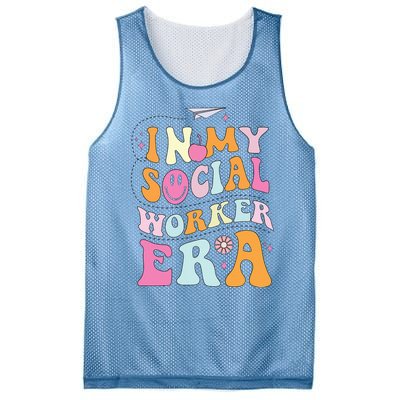 In My Social Worker Era School Social Worker Groovy Mesh Reversible Basketball Jersey Tank