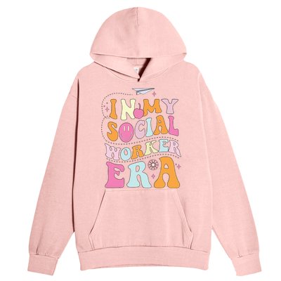 In My Social Worker Era School Social Worker Groovy Urban Pullover Hoodie