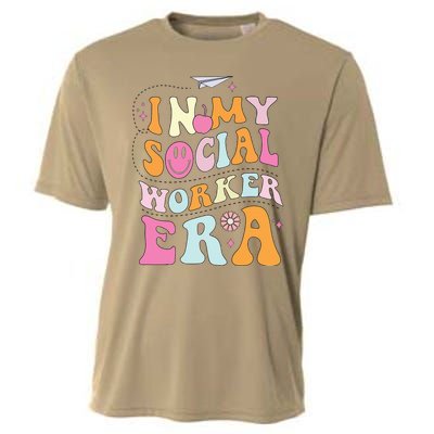 In My Social Worker Era School Social Worker Groovy Cooling Performance Crew T-Shirt