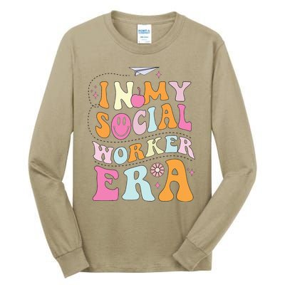 In My Social Worker Era School Social Worker Groovy Tall Long Sleeve T-Shirt