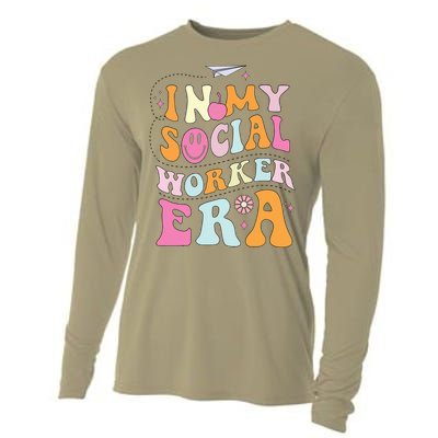 In My Social Worker Era School Social Worker Groovy Cooling Performance Long Sleeve Crew